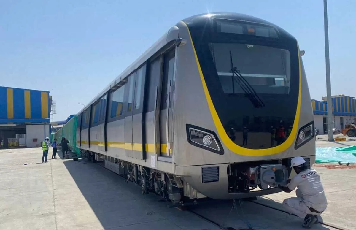 BMRCL Receives Metro Rail Coaches for Yellow Line Operations