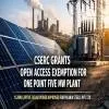 CSERC Grants Open Access Exemption For One Point Five MW Plant