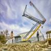  Liebherr fast erecting crane on the island of Mainau