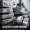 SAIL Steel Used in INS Anjadip Commissioning