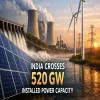 India Crosses 520 GW Installed Power Capacity