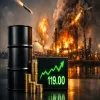 Brent Crude Surges 10 Per Cent To $119 After Iran Strikes
