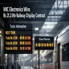 MIC Electronics Wins Rs 21.2 mn Railway Display Contract