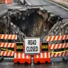 Gurugram Sohna Flyover Road Caves In Near Subhash Chowk