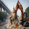 Delhi Demolishes Illegal Shrine For Pitampura Shalimar Bagh Road Widening