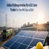 Indian Railways Invites Rs 4 Cr Tender For One MW Solar At BLW