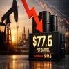 India Average Crude Oil Basket Price Falls To $77.6 Per Barrel