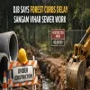 DJB Says Forest Curbs Delay Sangam Vihar Sewer Work