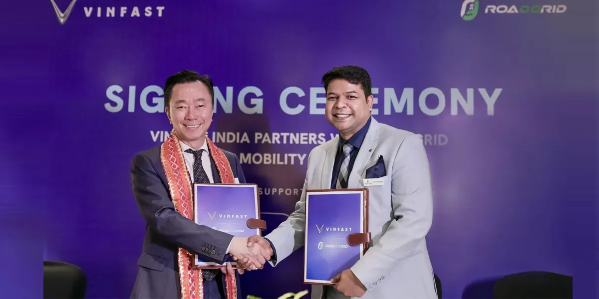 VinFast Partners RoadGrid Ahead of India EV Launch