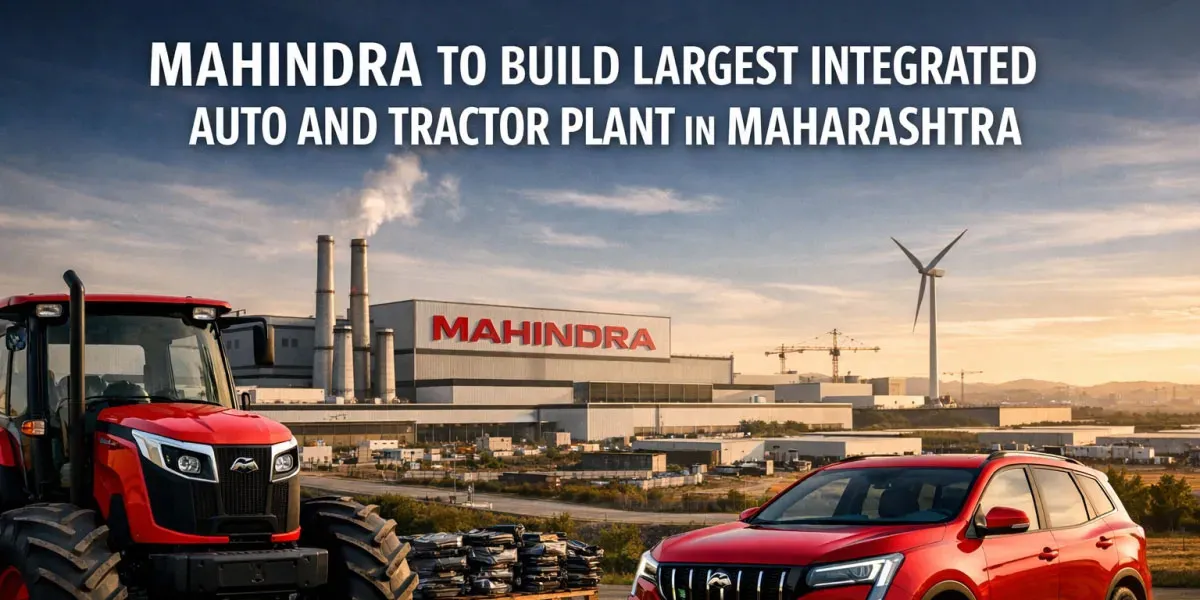 Mahindra to Build Largest Integrated Auto And Tractor Plant In Maharashtra