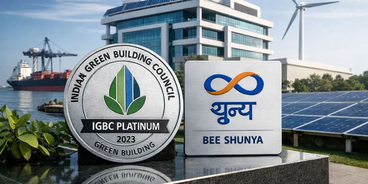VOC Port Secures IGBC Platinum And BEE Shunya Certifications