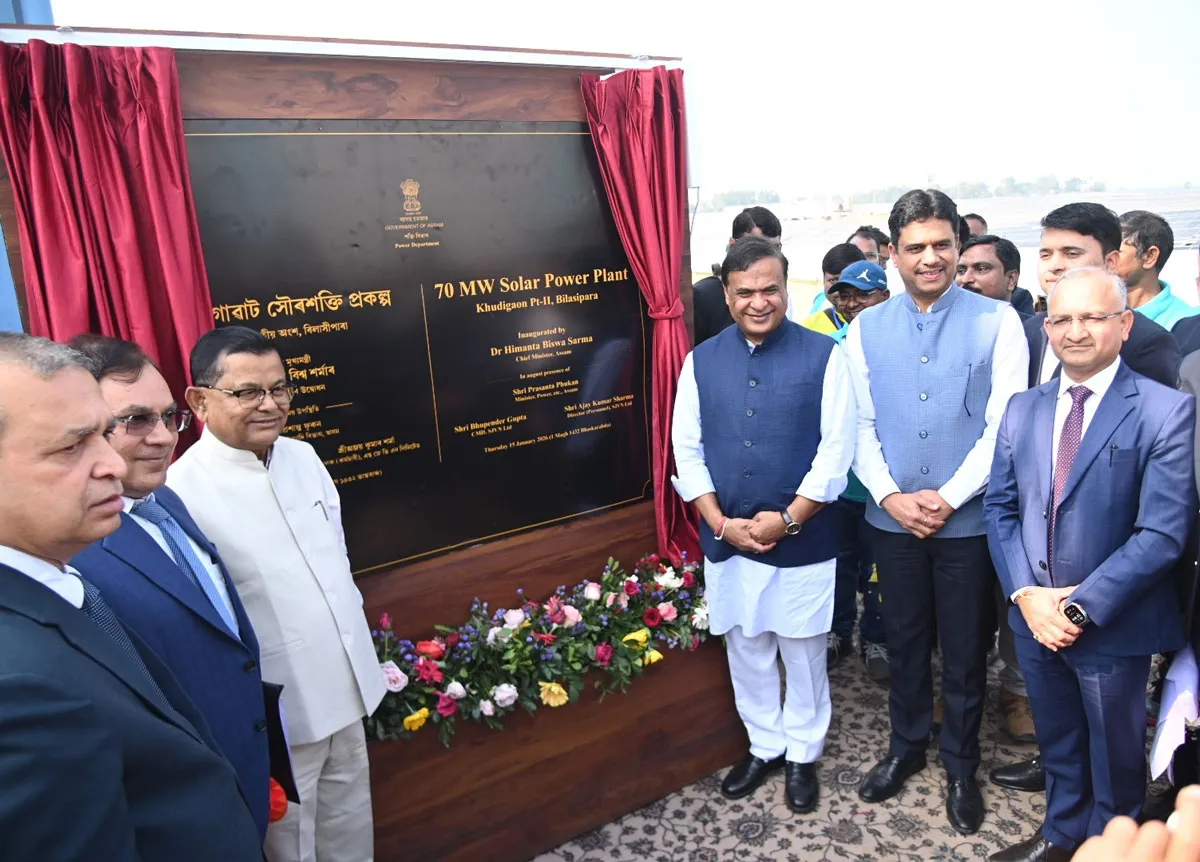 Assam CM Inaugurates SJVN’s 70 MW Dhubri Solar Plant