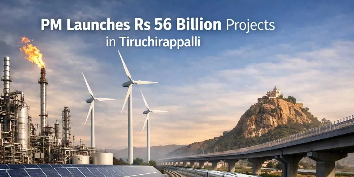 Projects Worth ₹56 Billion Launched In Tiruchirappalli