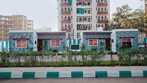 Defence infra development agency builds two 3D printed houses