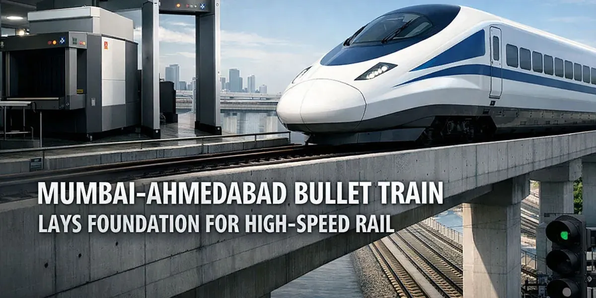 Mumbai Ahmedabad Bullet Train Lays Foundation for High Speed Rail