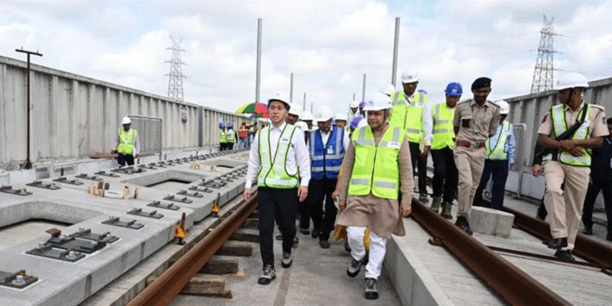 Vaishnaw Reviews Progress Of Mumbai–Ahmedabad Bullet Train