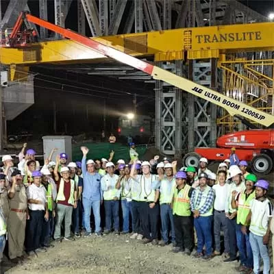 Translite Scaffolding Powers Landmark Rail Flyover Launch in Kalamboli
