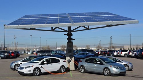 Visaka unveils fully self-sustaining solar EV charging station in Hyd