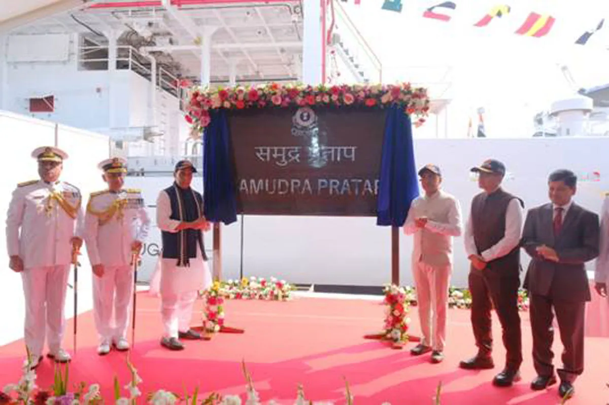 Rajnath Singh Commissions ICGS Samudra Pratap, First of Its Kind