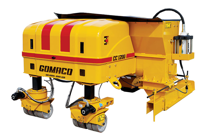 GOMACO introduces first electric slipform curb paving machine