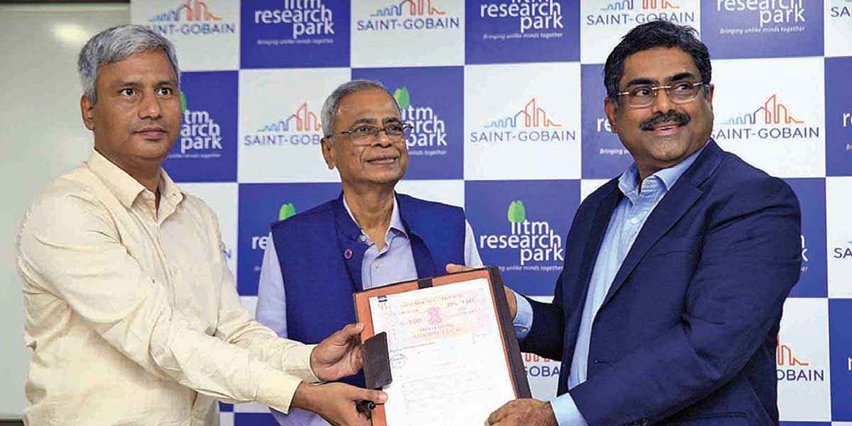 IIT Madras Research Park and Saint-Gobain India signs an MoU to develop 100-per-cent renewable energy research park
