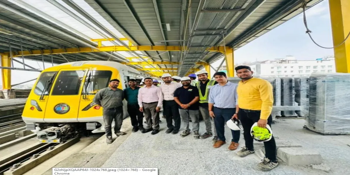 Indore Metro Conducts Successful Yellow Line Trial Run
