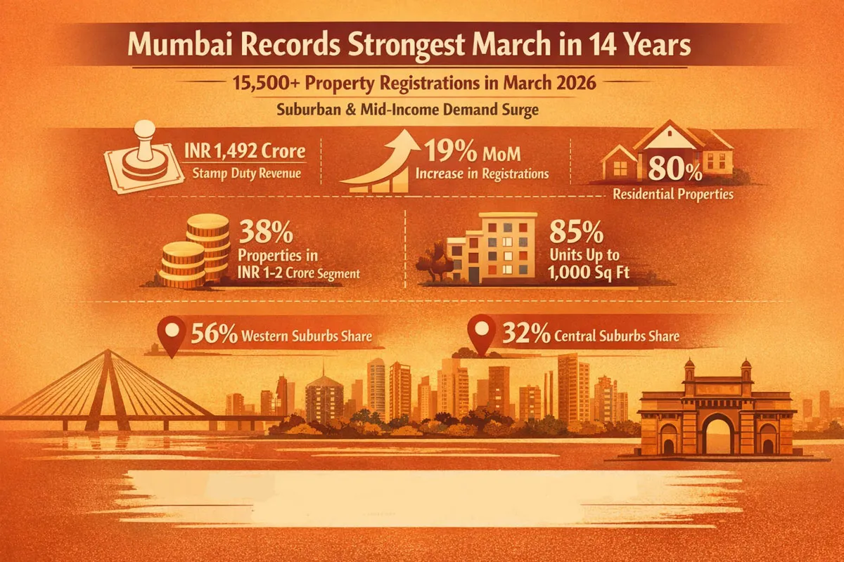 Mumbai Sees Highest March Registrations In 14 Years