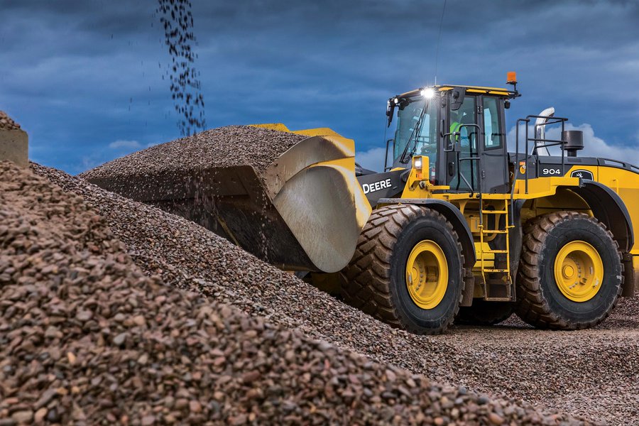 John Deere launches 904 P-Tier wheel loader at World of Asphalt
