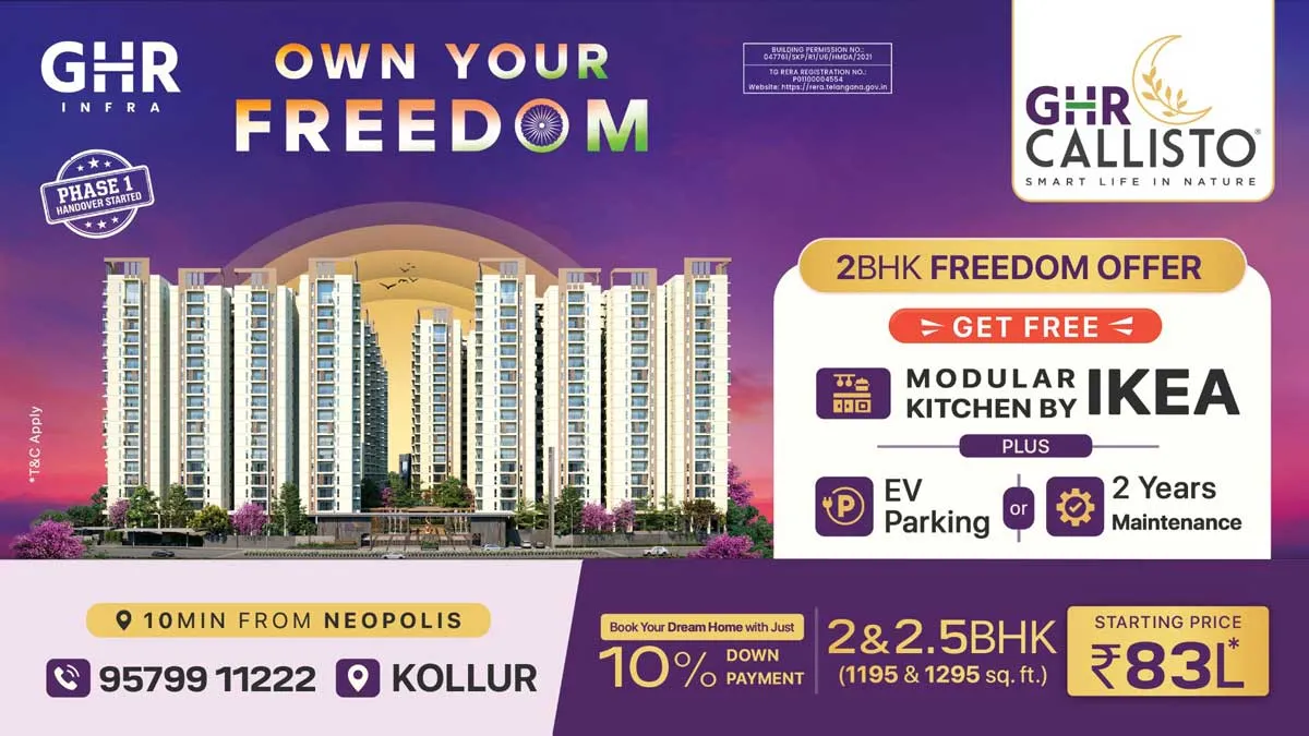 GHR Infra Launches Freedom Offer at GHR Callisto