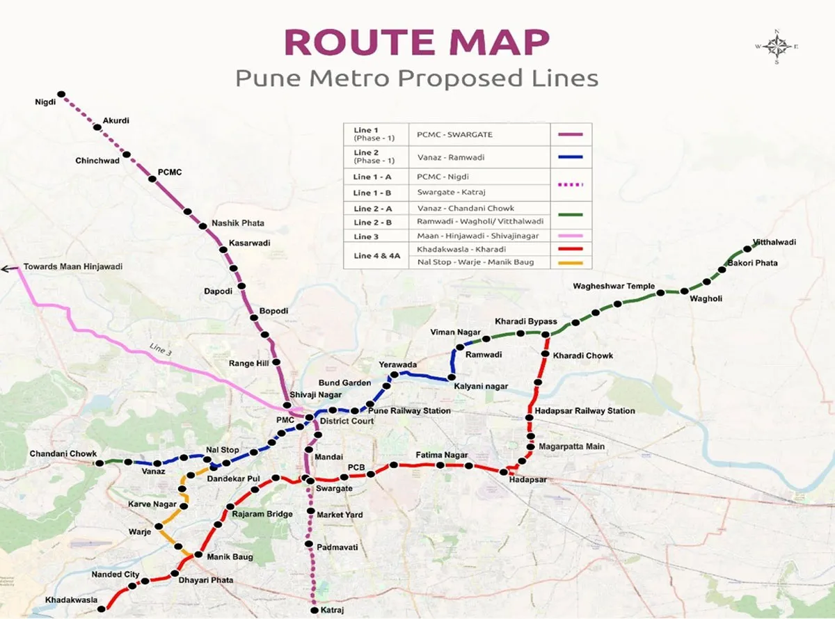 Cabinet Clears Pune Metro Phase-2 Lines 4 & 4A Expansion