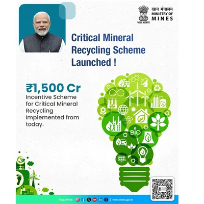 Mines Ministry Issues Guidelines for Rs 15 Billion Recycling Scheme