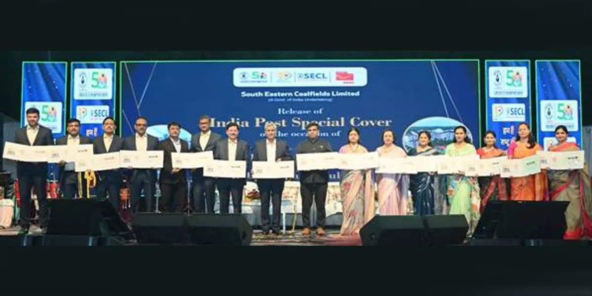 SECL, India Post unveil special cover marking Coal India jubilees