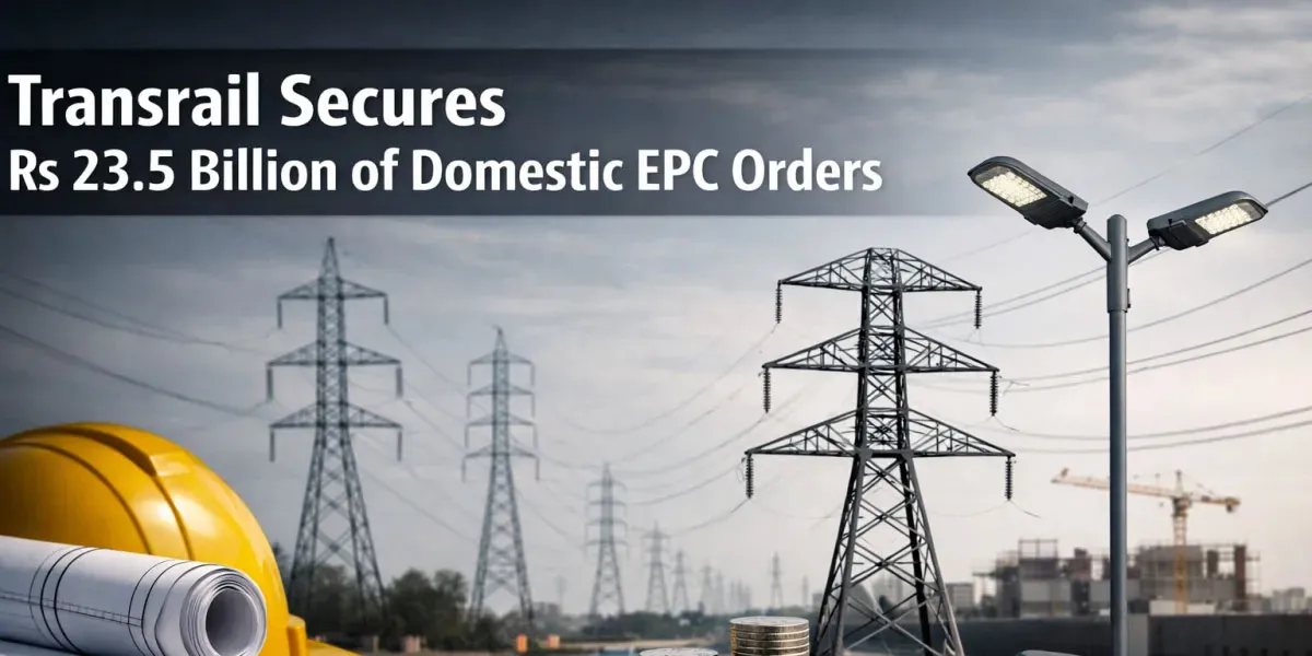 Transrail Secures Rs 23.5 Billion of Domestic EPC Orders