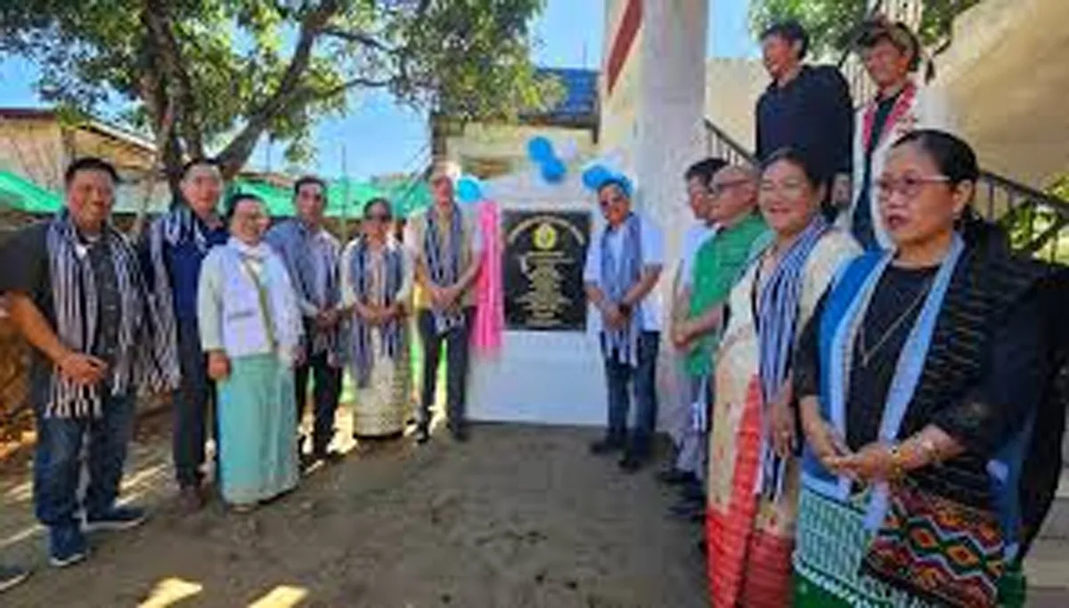 Techi Kaso inaugurates new road and school block in Itanagar