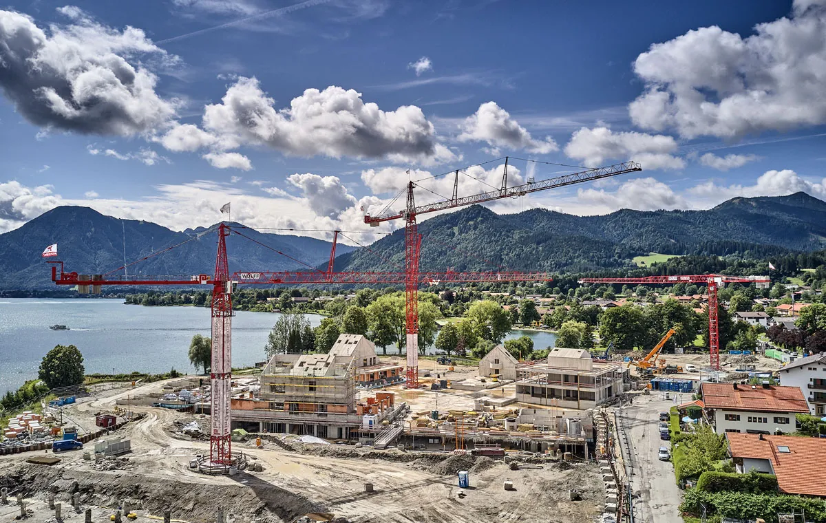 WOLFF cranes power ‘Seegut am Tegernsee’ build in Bavaria