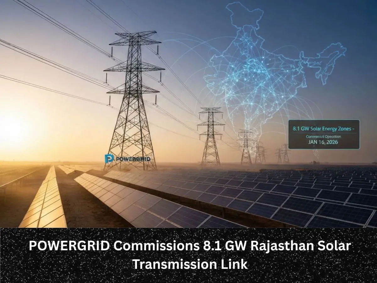 POWERGRID Commissions 8.1 GW Rajasthan Solar Link
