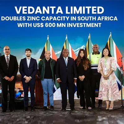 Vedanta Doubles South Africa Zinc Capacity with $600 Mn Investment