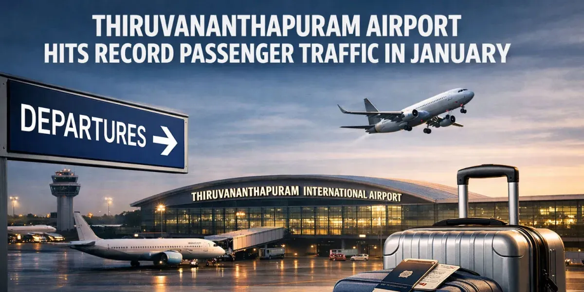 Thiruvananthapuram Airport Records Highest Passenger Traffic in January