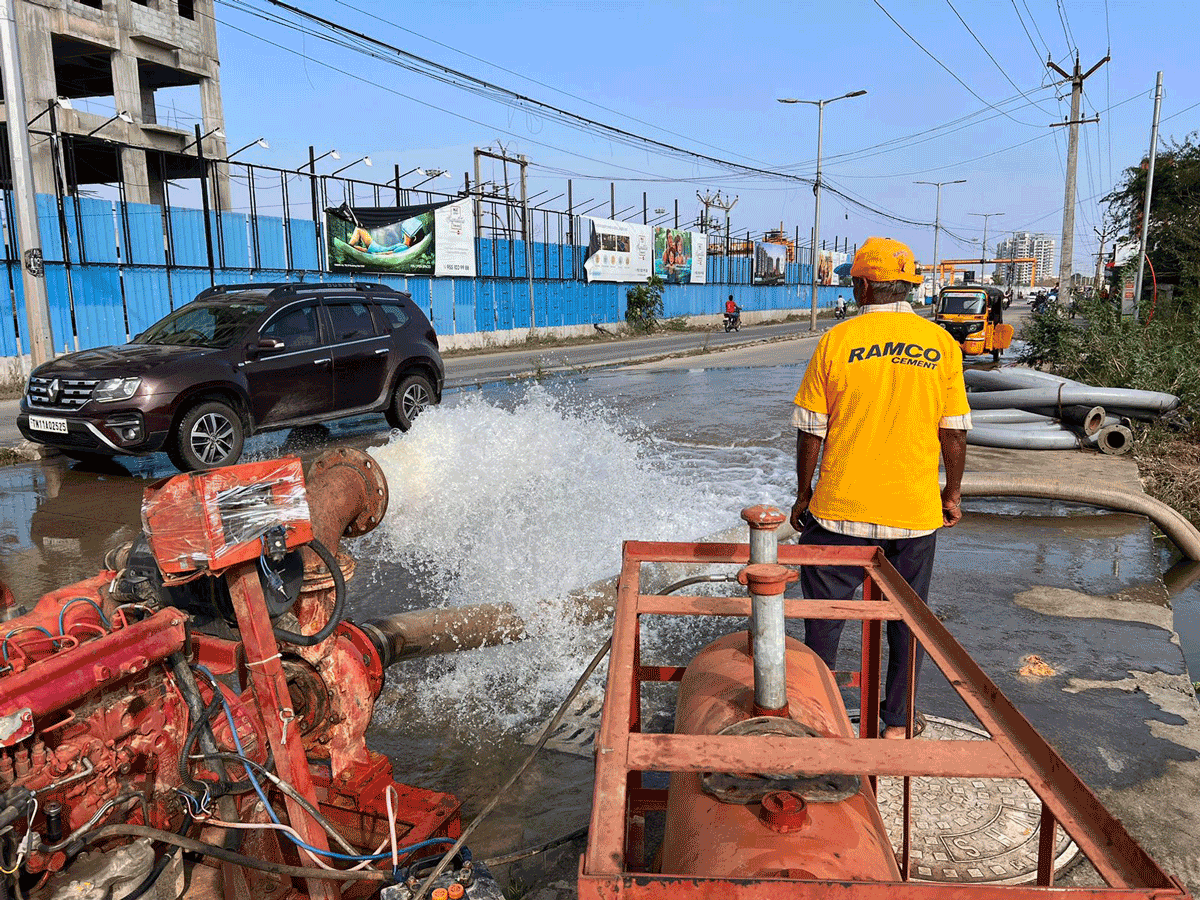 Ramco Cements deploys mega dewatering pumps in flood-affected areas of Chennai