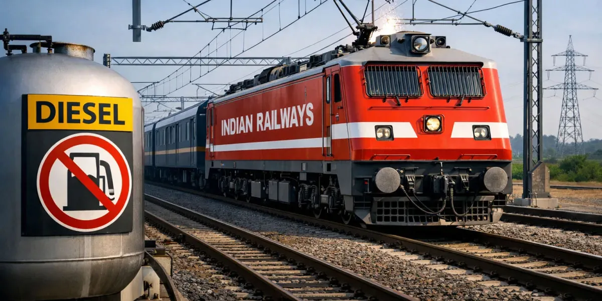 Indian Railways Cuts Diesel Use With Near Complete Electrification