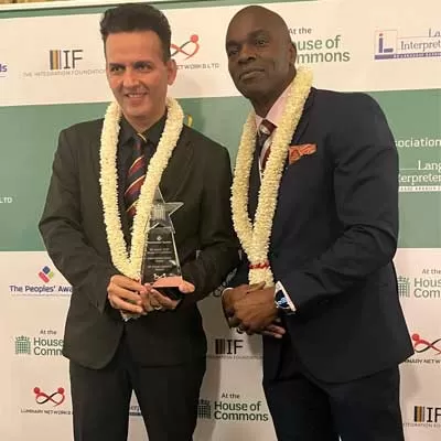 Vineet Malhotra Wins People's Award in UK