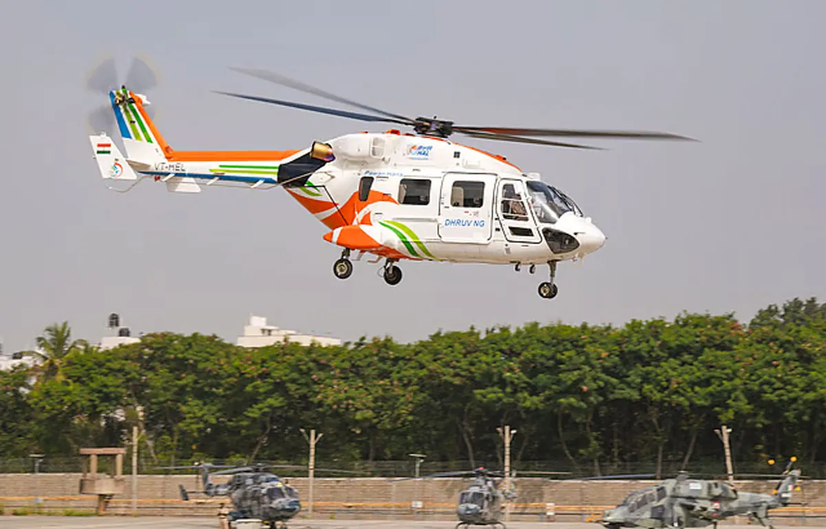Minister Flags Off HAL’s Dhruv NG Helicopter