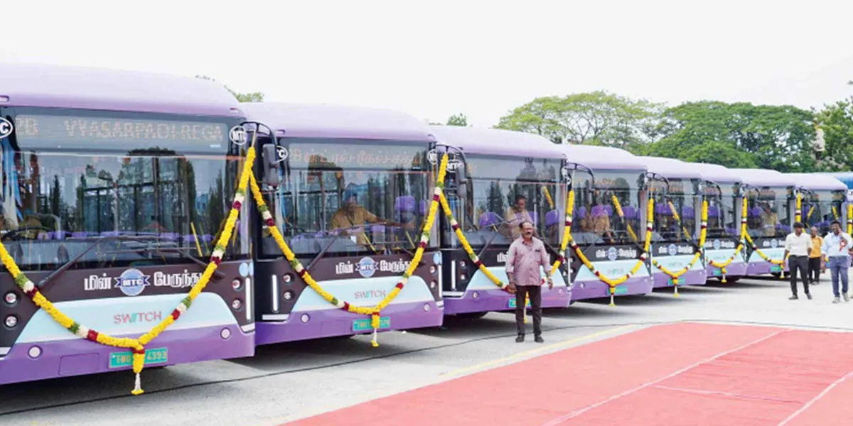 Chennai Awards Contract for 600 New Electric Buses