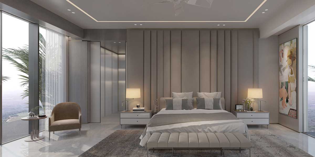Monochrome bedrooms by Essentia Environments