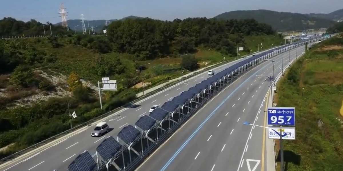 South Korea launches solar-powered bike lane in new highway