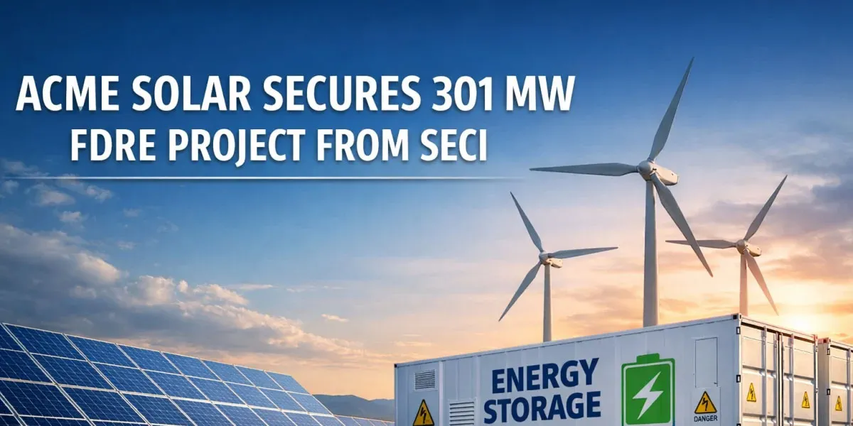 ACME Solar Secures 301 MW FDRE Project From SECI
