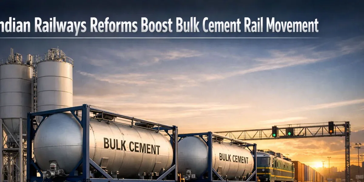 Indian Railways Reforms Boost Bulk Cement Rail Movement