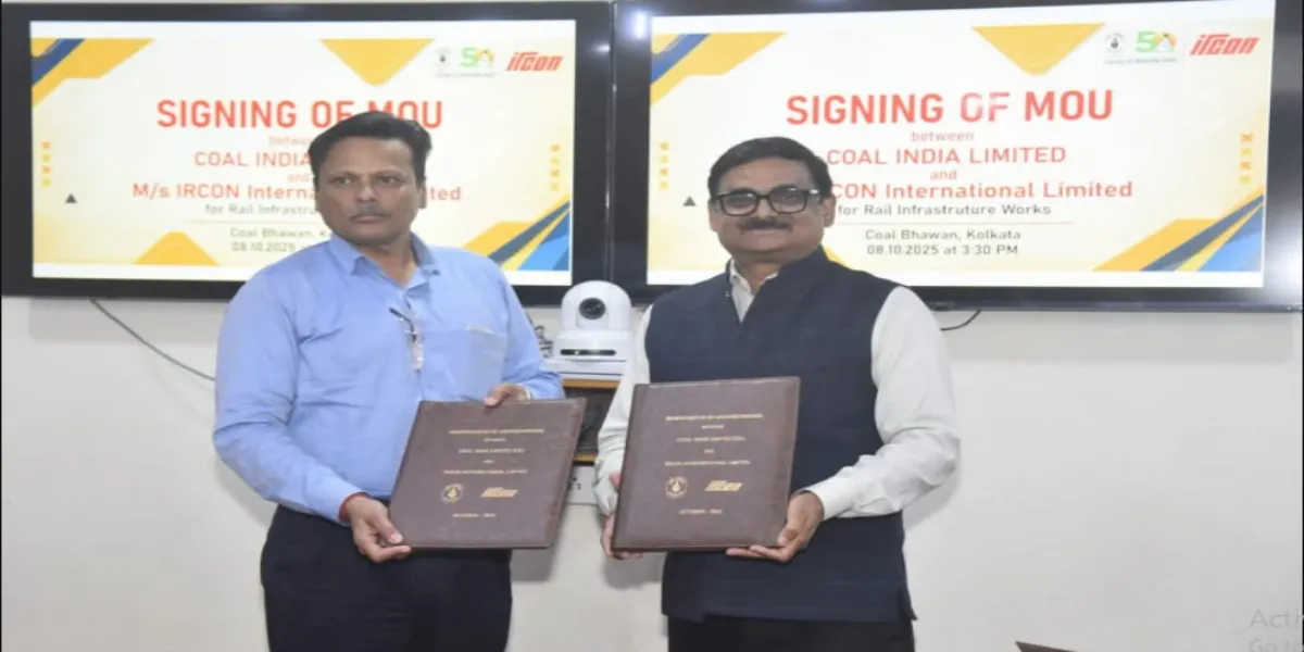 Coal India, IRCON To Develop Rail Links For Coal Transport