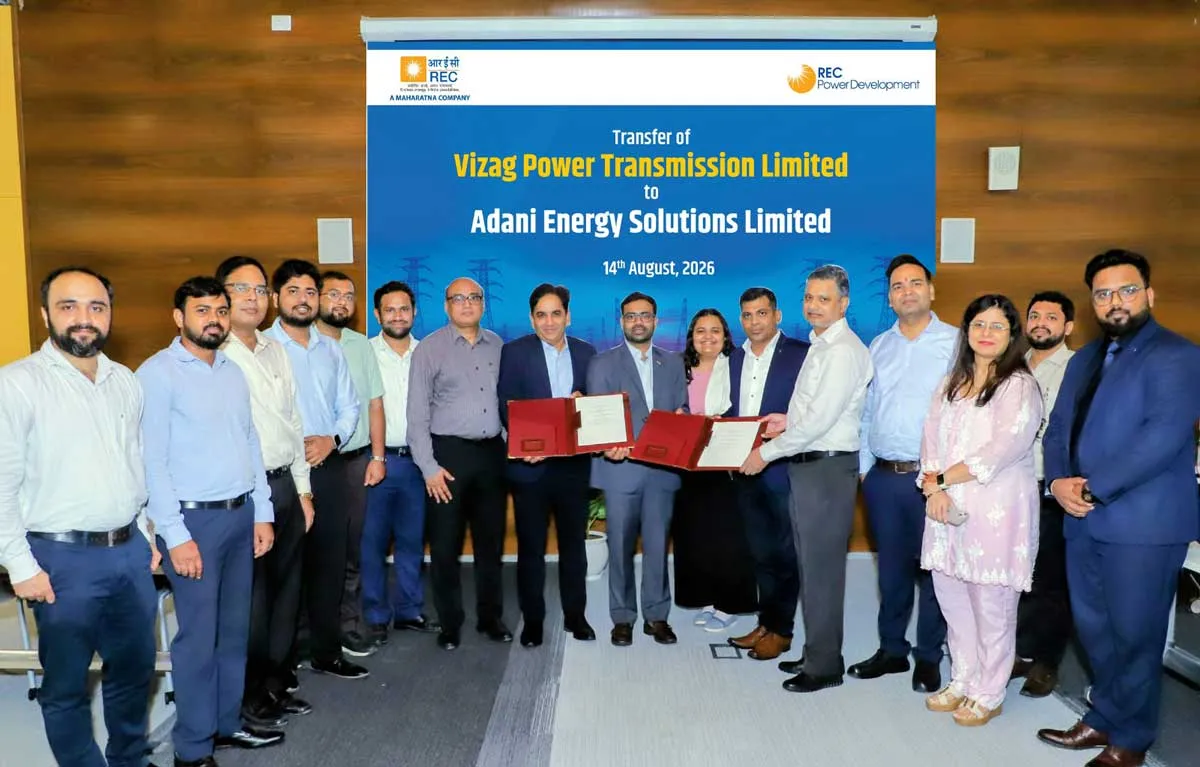RECPDCL Hands Vizag Transmission SPV to Adani Energy