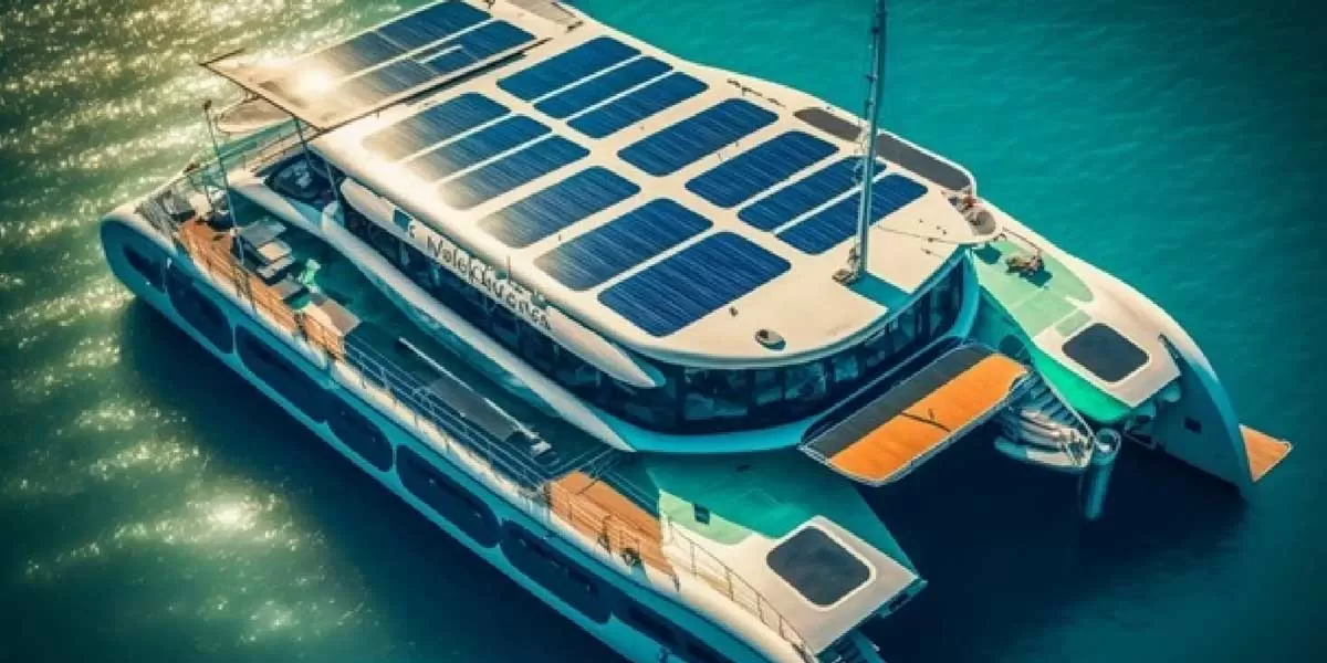 first solar powered tourist boat